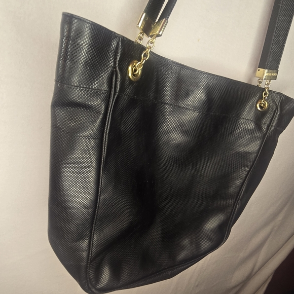 Bottega Veneta Marco Polo Bucket Shoulder Bag Black Leather Gold Hardware Tote - Picture 10 of 10